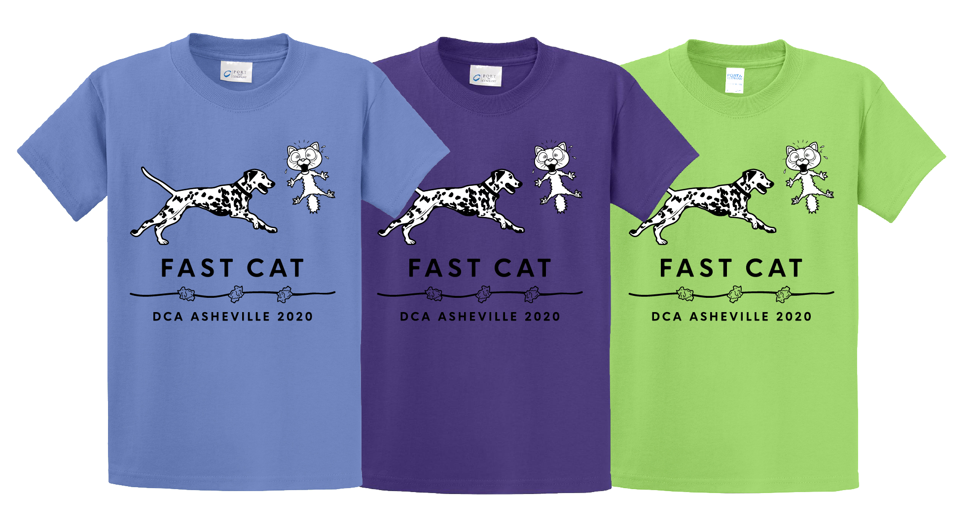 PF t-shirt – Fast CAT – Dalmatian Club of America