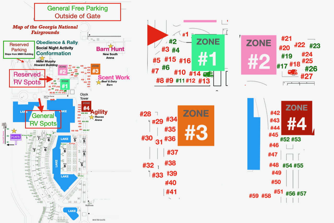 ga24 gnf Full Map with Zones – Dalmatian Club of America